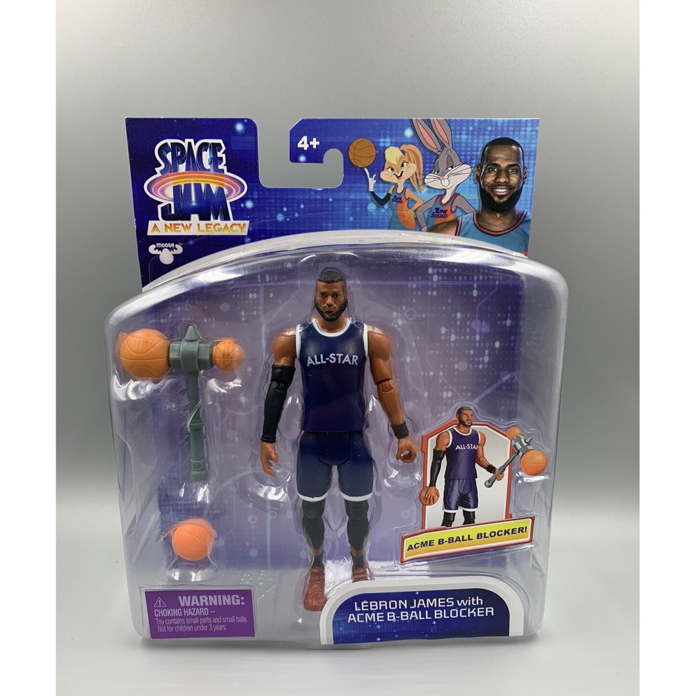 2021 SPACE‎ JAM A NEW LEGACY 5" Lebron James With Acme B-Ball Blocker Figure NEW